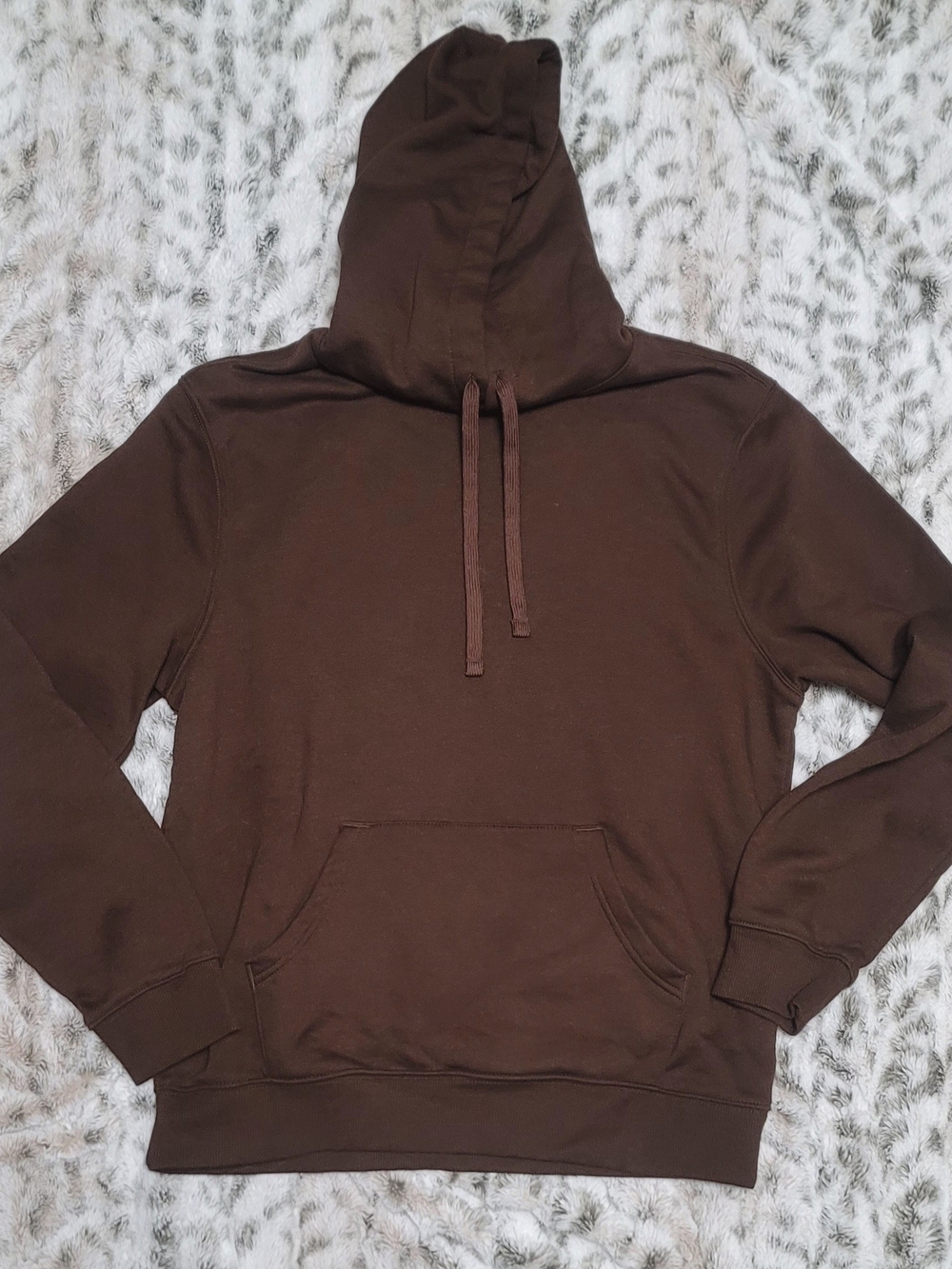 Men's Classic Brown Hooded Sweatshirt